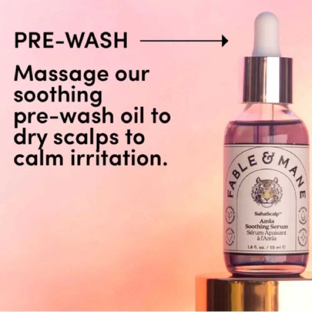 Fable & Mane SahaScalp™ Amla Soothing Serum soothing pre-wash hair oil
